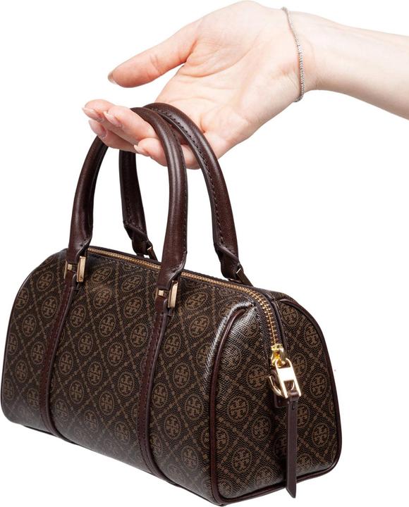 Actual product image Tory Burch mini handbag in canvas t monogram