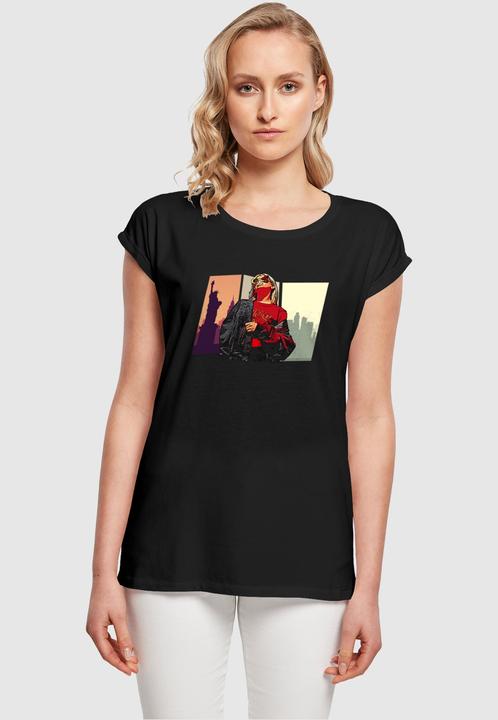 Actual product image Merchcode Laides Grand Red Girl Extended Shoulder Tee - 113369 (S)