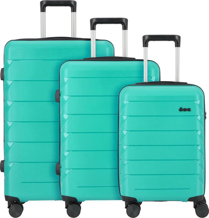 D&N Travel Line 4100 4 Rollen Kofferset 3-teilig (172 l, XL (ab 115l))