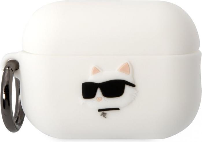 Karl Lagerfeld Airpods Pro 2 Logo NFT Choupette Head Silicone Case (Kopfhörer Hülle)