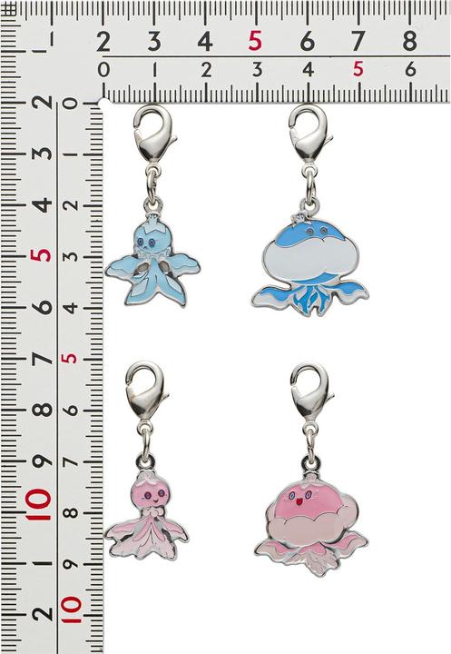 Produktbild Pokémon Pokemon Center - Frillish, Jellicent Schlüsselanhänger - 4 Stück