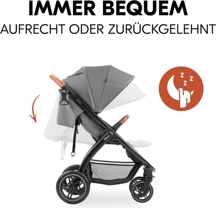 Actual product image Hauck Buggies & pushchairs Buggy & pushchair UpTown Black (with reclining function)