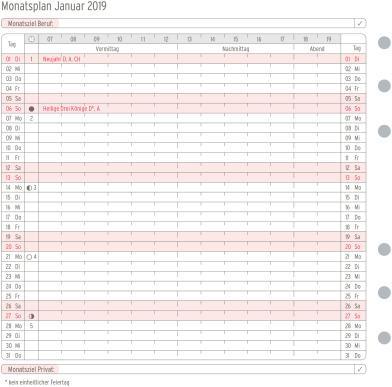 Immagine prodotto Chronoplan Piano mensile 2019 (Speciale, Tedesco)