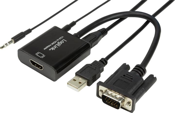 Immagine prodotto LogiLink CV0060 - Convertitore VGA con audio e HDMI (HDMI, 20 cm)