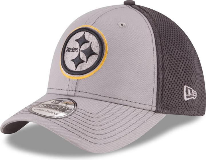 New Era 39Thirty Stretch Mesh Cap - Pittsburgh Steelers - S/ (S/M)