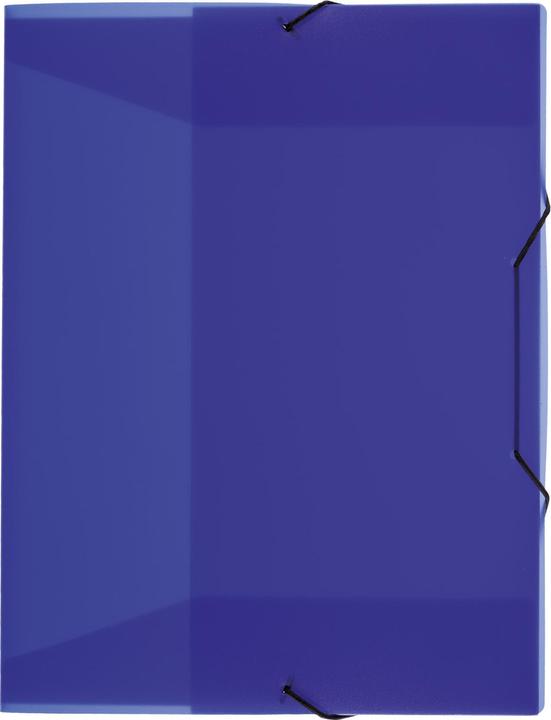 Produktbild Idena Heftbox A4 Gummizug PP transluzent blau (A4, 1 x)