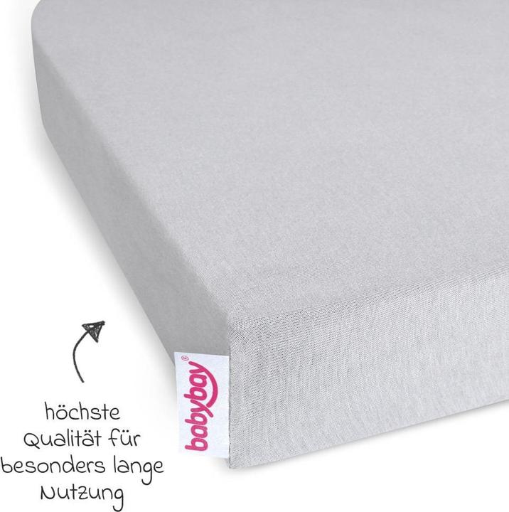 Produktbild Babybay Spannbettlaken Spannbetttuch 2er Pack Deluxe aus Jersey für (89 x 50 cm)