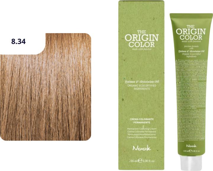Immagine prodotto Nook Tintura per capelli Origin Colour (8,34 Biondo Chiaro Rame Dorato)