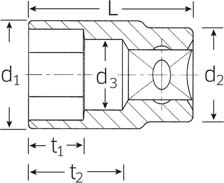 Actual product image Stahlwille External hexagon socket (23 mm)