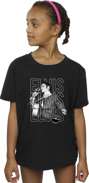 Produktbild Elvis Triple Logo Portrait TShirt Mädchen (116)