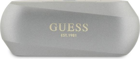 Produktbild Guess Kabellose Kopfhörer Elongated Metallic ENC TWS Bluetooth Headset - Silbergrau (ANC, 26 h, Kabellos)