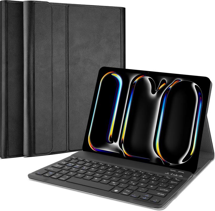 Produktbild Cazy Tastatur Hülle Kompatibel mit iPad Pro 11 2022 4th (Gen)/Pro 11 2021 (3rd Gen) - Schutz Etui mit (DE)