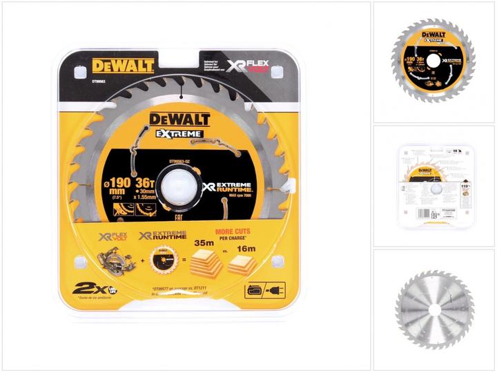 Produktbild DeWalt Kreissägeblatt Handkreissäge 190/30mm 36WZ/FZ