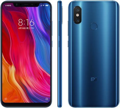Actual product image Xiaomi Mi 8 (128 GB, Blue, 6.21", Dual SIM, 12 Mpx, 4G)