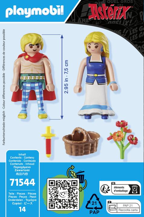 Image du produit Playmobil Astérix : Tragicomix et Falbala (71544, Playmobil Astérix)