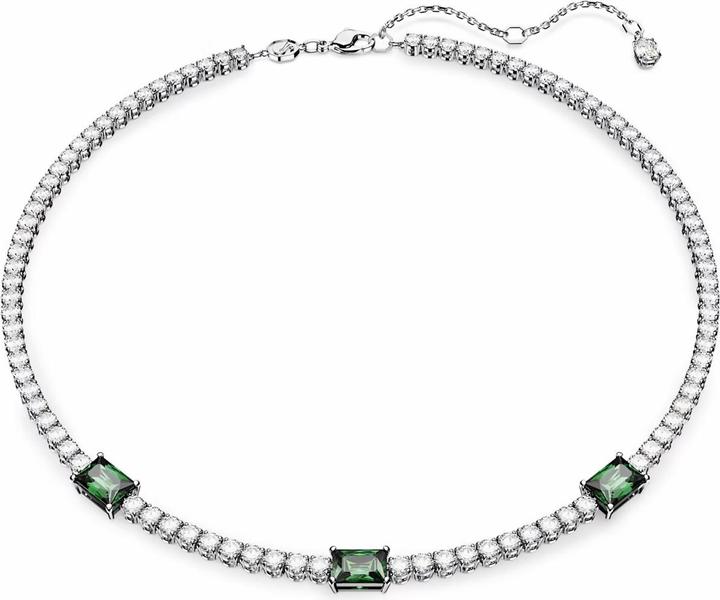 Image du produit Swarovski Matrix Tennis Collier Différentes coupes Vert (Métal Swarovski, 38 - 45 cm)