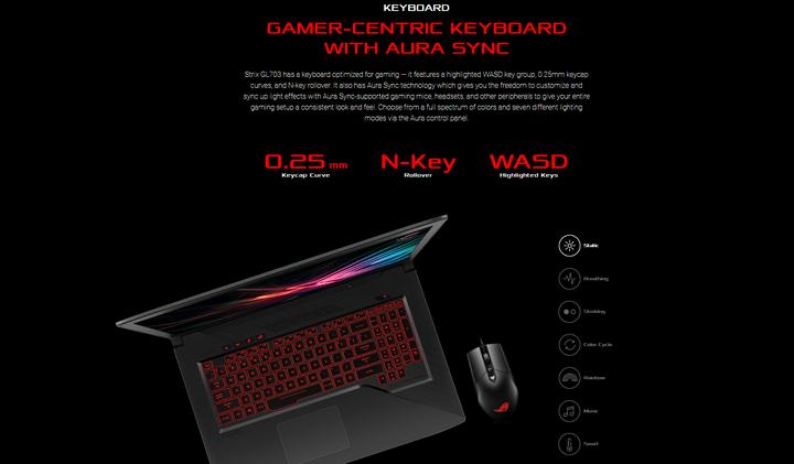Produktbild ASUS ROG Strix GL703GS-E5027T Scar Edition (17.30", Intel Core i7-8750H, 16 GB, 256 GB, CH)