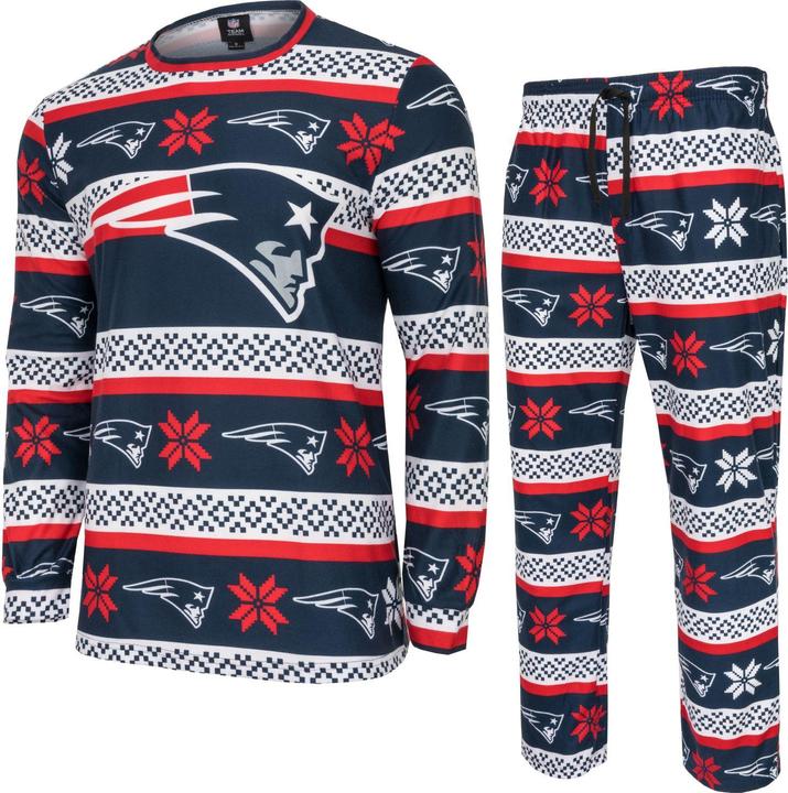 Foco NFL Winter XMAS Pyjama Schlafanzug New England Patriots - XX (XXL)