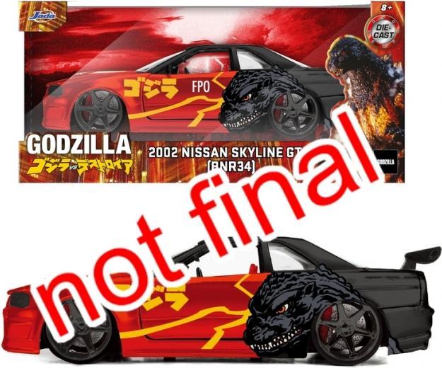 Produktbild Jada Godzilla Nissan GTR 1:24