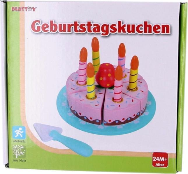 Actual product image Besttoy Wooden birthday cake