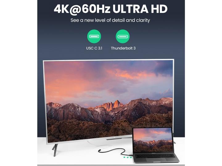Actual product image Ugreen USB C — USB C (0.50 m, USB 3.1)