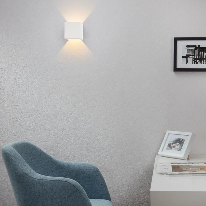 Produktbild famlights LED Wandleuchte Cube Aluminium in Weiss (696 lm)