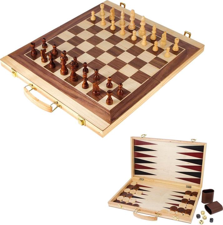 Actual product image small foot Chess and Backgammon