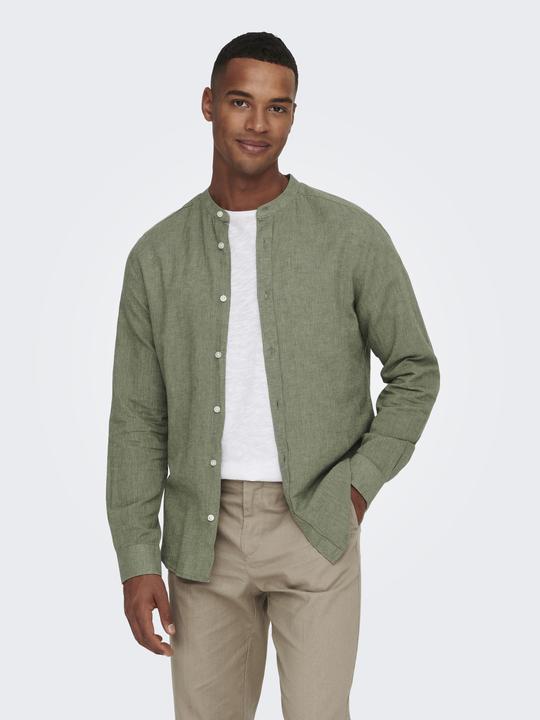 Produktbild Only & Sons Onscaiden Ls Solid Linen Mao Noos (M)