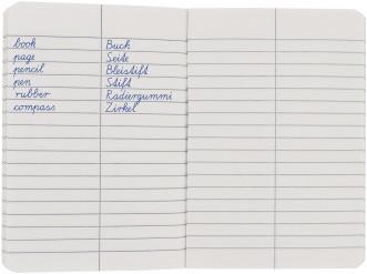 Produktbild Herlitz Vokabelheft x.book, DIN A6, 2-spaltig, 32 Blatt (A6, Liniert, Harter Einband)