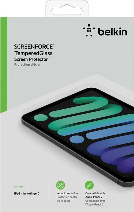 Actual product image Belkin Screenforce Temperedglass Scree (1 Piece, iPad mini 2021 (6th Gen))
