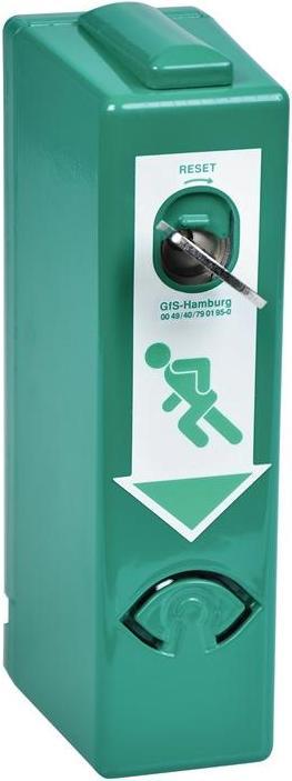 Produktbild GFS EH-Türwächter 990 000 Profil-Halbzylinder inkl. 2 Schlüssel grün lackiert Basis (Profilzylinder)