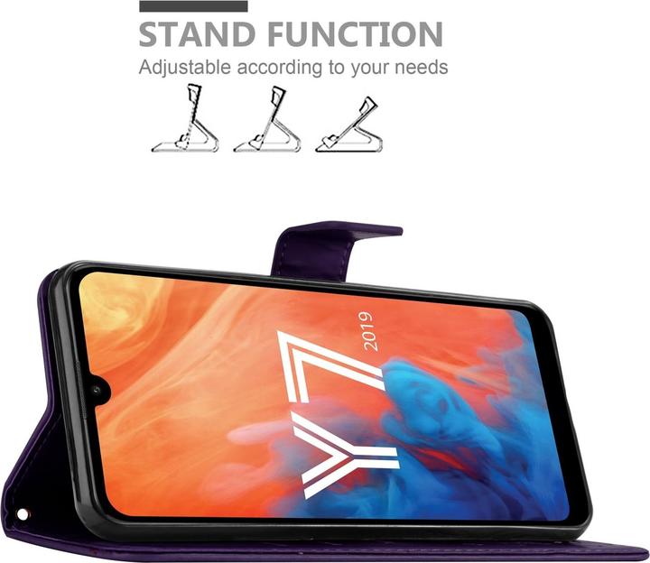 Productafbeelding Cadorabo Boekhoesje met bloem voor Huawei Y7 2019 / Y7 PRIME 2019 (Huawei Y7 (2019), Huawei Y7 Prime (2019))