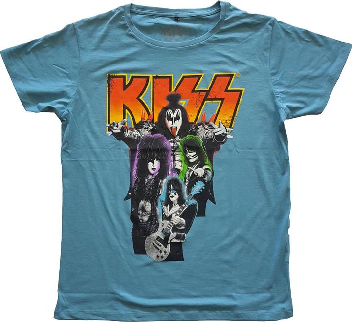 KISS TShirt Erwachsene aus neonfarbener Baumwolle