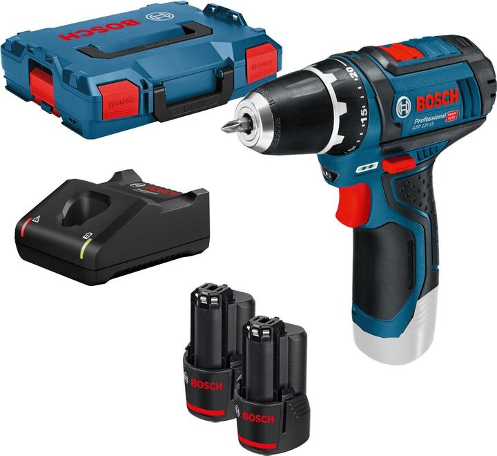 2 x 2.0 Ah Li-Ion Akku, 1/2 L-BOXX-Einlage Gerät und Ladegerät, 1/2 L-BOXX-Einlage Zubehör, L-BOXX 102, Schnellladegerät AL 1130 CV