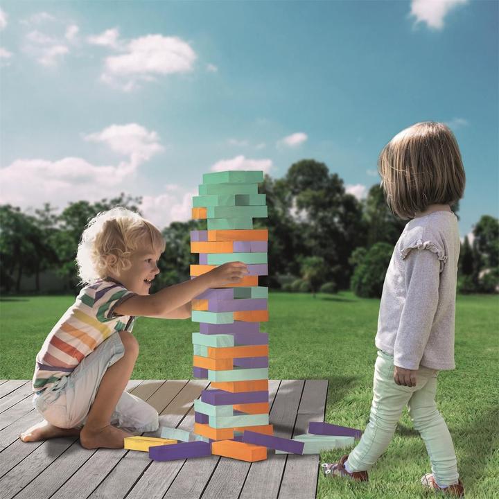 Image du produit Mister Gadget Grand jeu de Jenga - blocs souples - multicolore