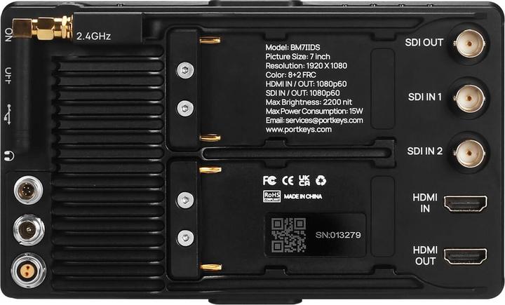 Immagine prodotto Portkeys Bm7 Ii Ds (7", Full HD)
