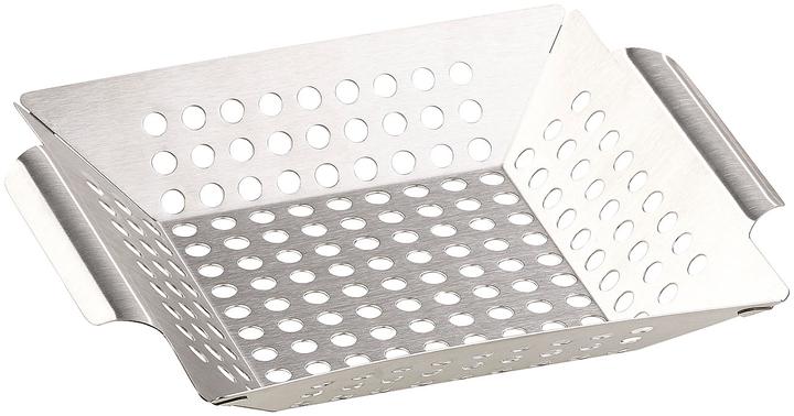 Rosenstein & Söhne Lot de 4 barquettes en acier inoxydable pour légumes et petites grillades