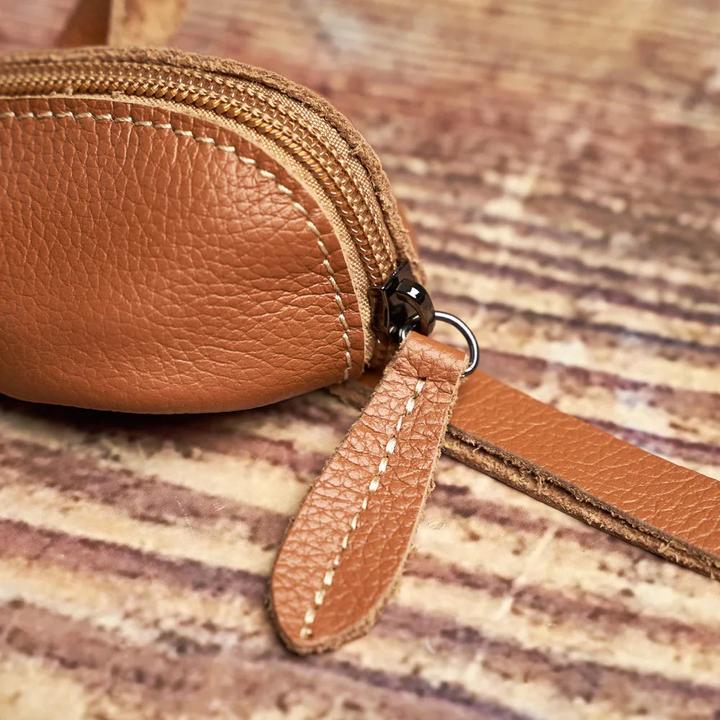 Actual product image Only-Bags.Store Vintage Mini Mini Coin Wallet Genuine Leather Small Wallet Mouse Storage Bag