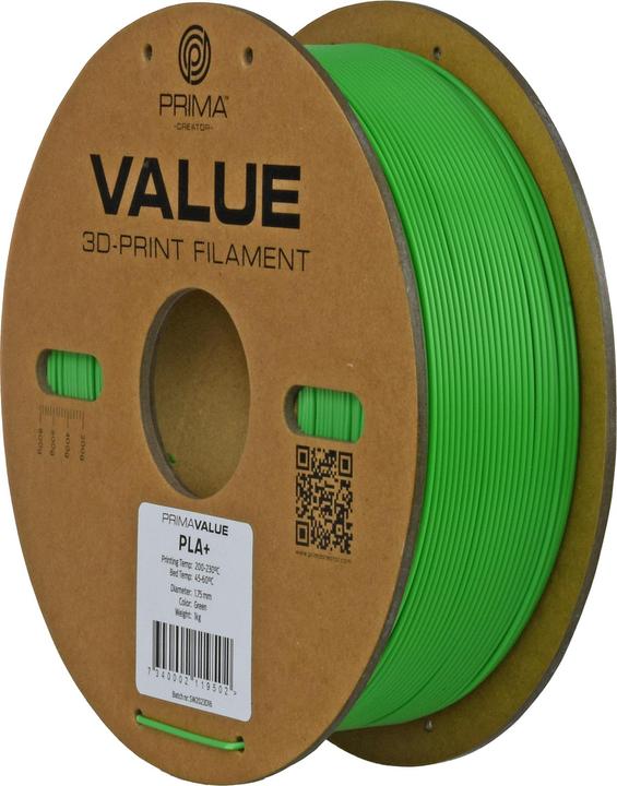 Actual product image Prima Creator PrimaValue PLA+ (PLA, 1.75 mm, 1320 g, Green)