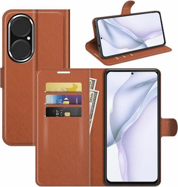 Actual product image MU Classic Litchi Leather Bookcover Series (Huawei P50)