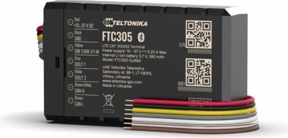 Actual product image Teltonika Telematics FTC305 Compact 4G LTE Cat 1 e-mobility tracker with CAN data reading