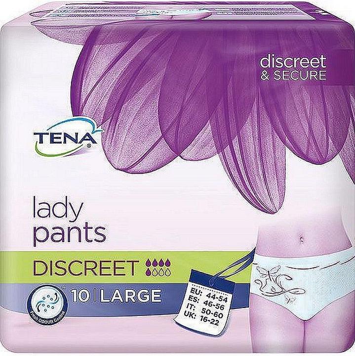 Actual product image Tena LADY Insoles for bladder incontinence Pants Discreet Size L (10 x, Large)