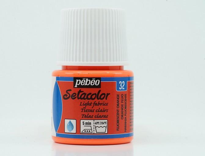 Actual product image Pebeo Setacolor Light Fabrics (Neon orange, 45 ml)