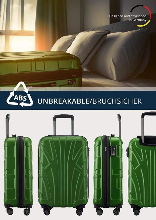 Immagine prodotto Suitline Handgepäck Hartschalen-Koffer (34 l, Bagaglio a mano (fino a 50 litri))