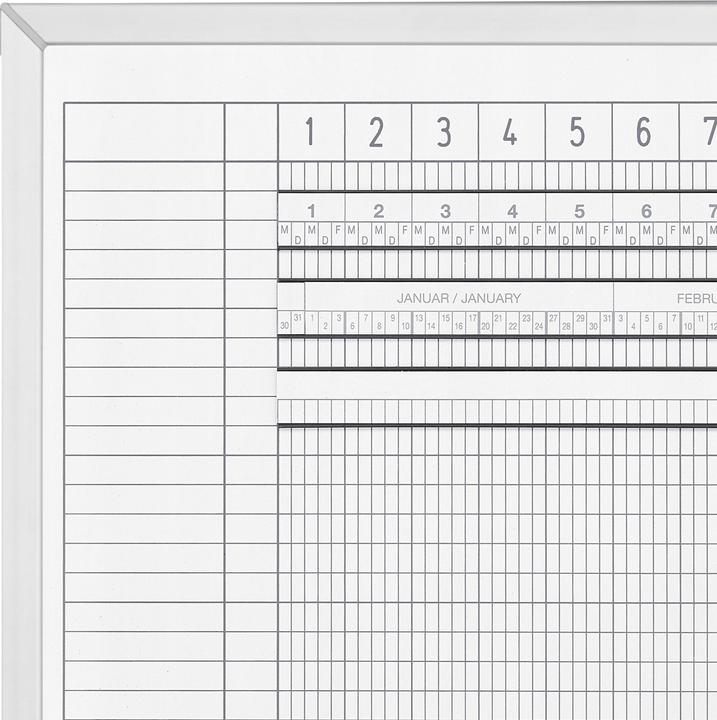 Produktbild Magnetoplan Aktivitäten- & Urlaubsplaner, 5-Tage-Woche (150 x 60 cm)