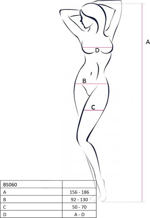 Produktbild Passion Woman Bs060 Bodystocking Red One Size (M)