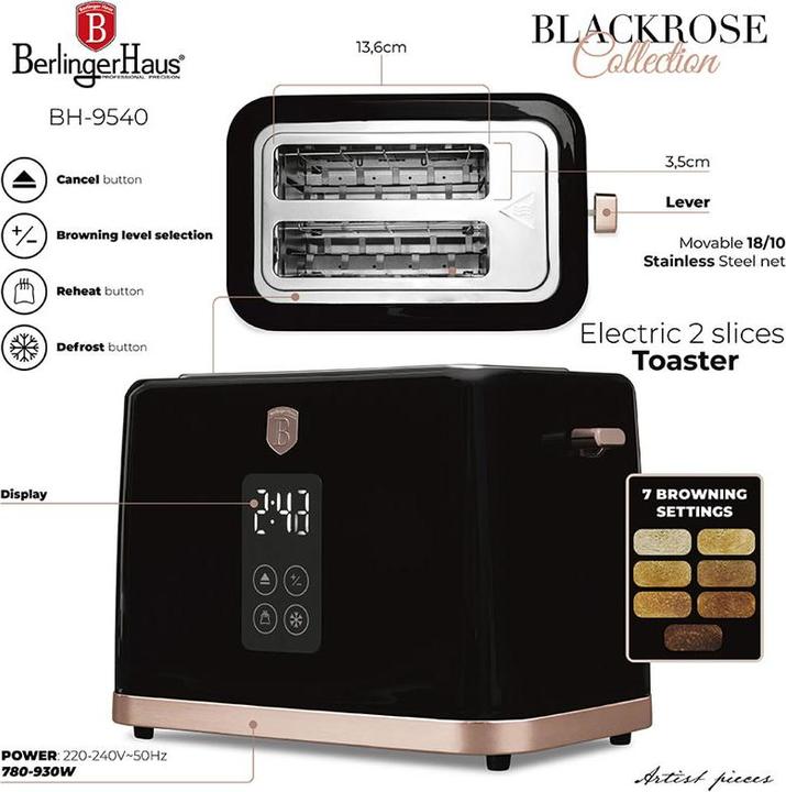 Produktbild BerlingerHaus Haus Wasserkocher & Toaster (1.70 l, CH-Stecker)