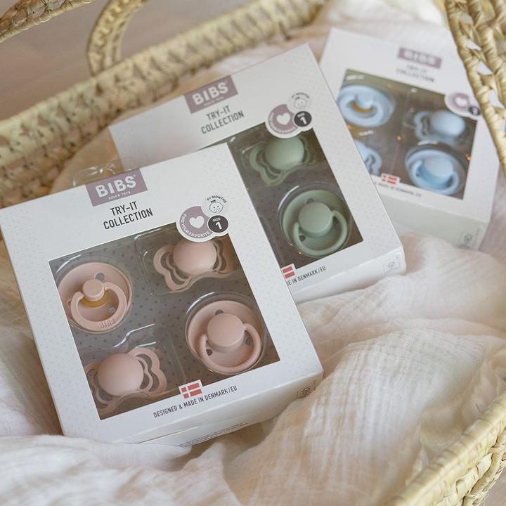 Actual product image Bibs Try-It Collection soother, Sage (4 x, up to 6 M.)