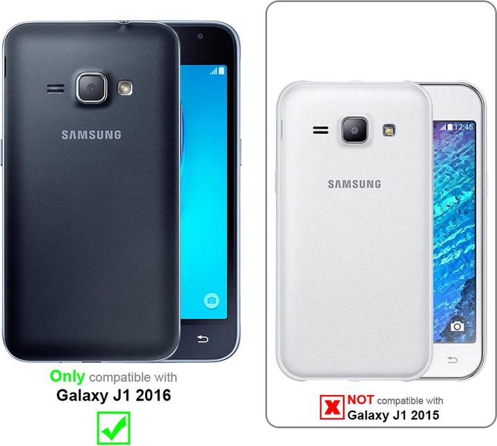 Produktbild Cadorabo Book Jeans Optik Cover (Samsung Galaxy J1 (2016))