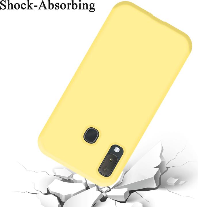 Actual product image Cadorabo TPU Liquid Silicone Case Cover (Samsung Galaxy A20e)